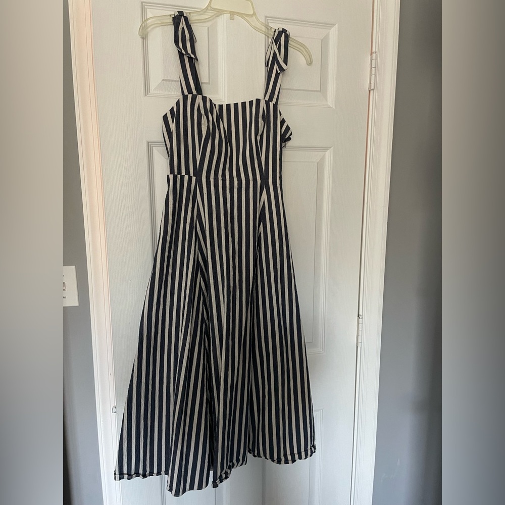 Basket Stripe Fit-and-flare Dress